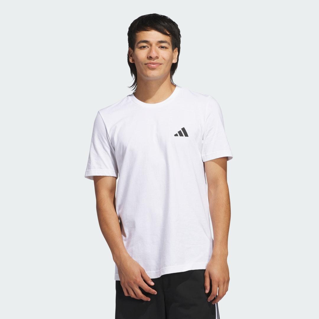 adidas India Cricket Traditional Graphic Tee White M Mens Product Image