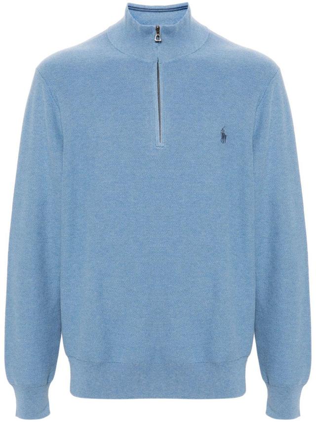 Sweatshirt Mit Polo Pony In Blau Product Image