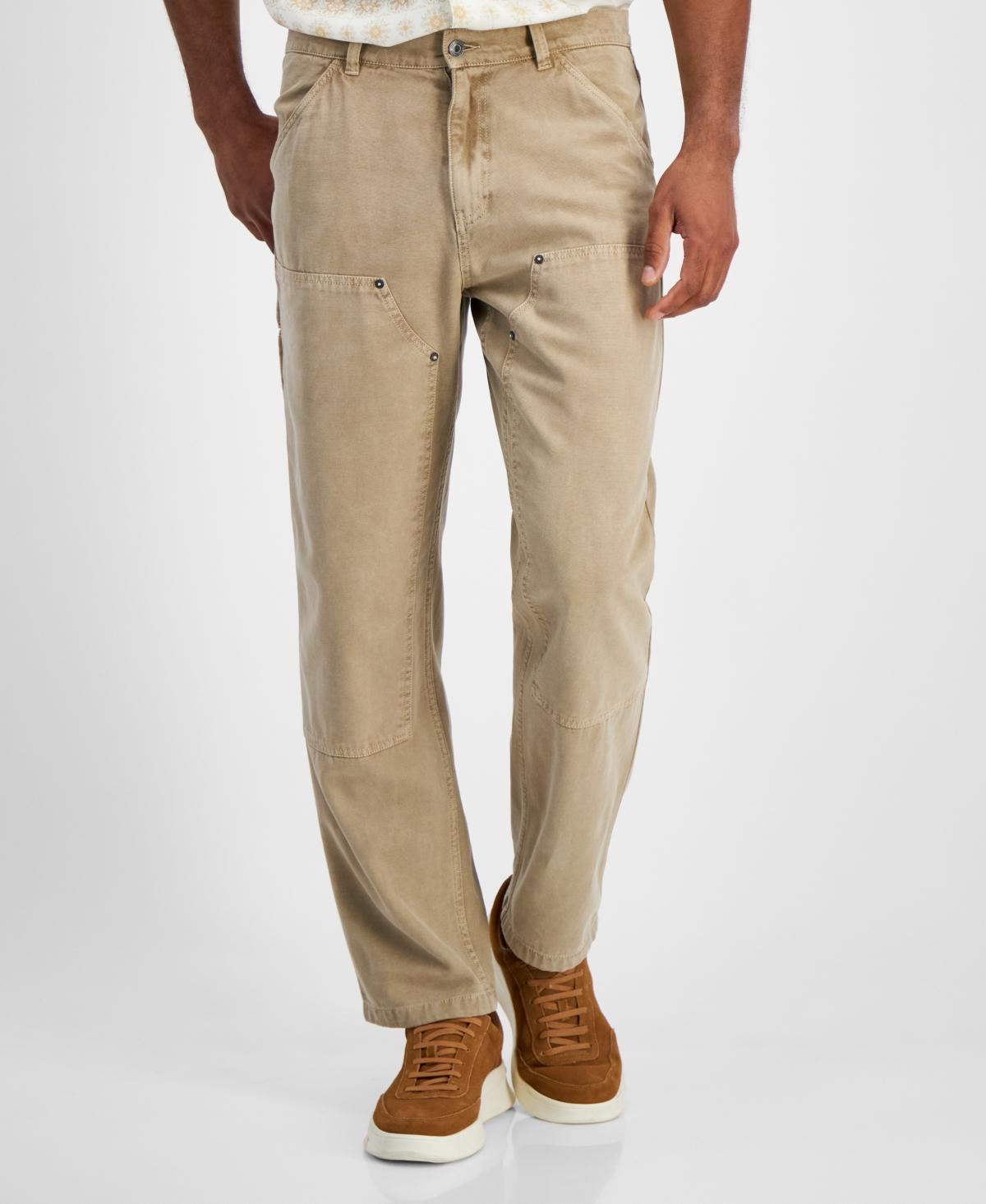 Guess Mens Straight-Fit Cotton Cargo Pants Product Image