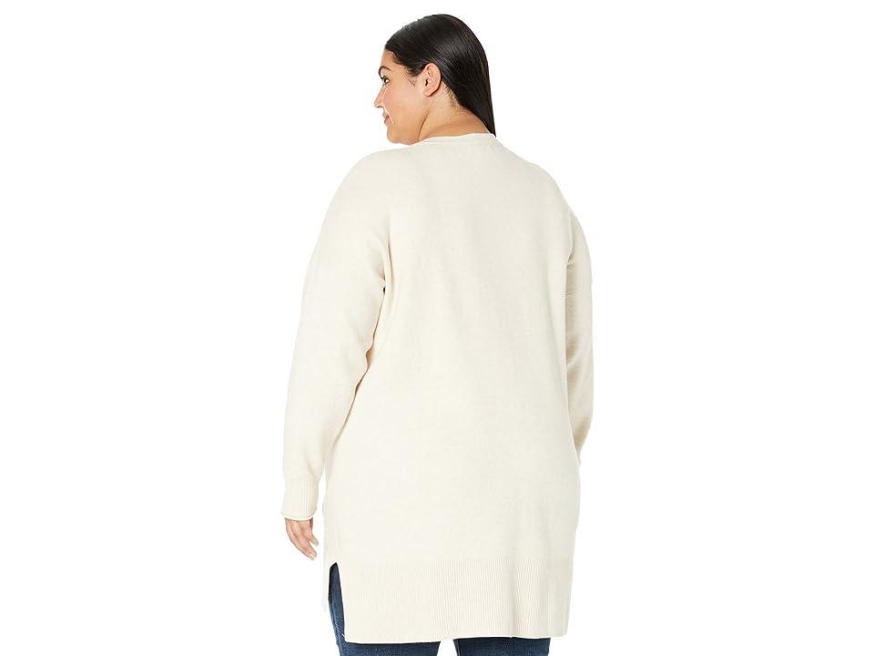 Madewell Plus Maple Cardigan (Heather Coconut) Women's Clothing Product Image