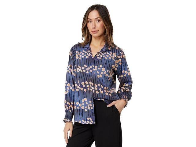 NIC+ZOE Petite Firefly Glow Top Multi) Women's Clothing Product Image