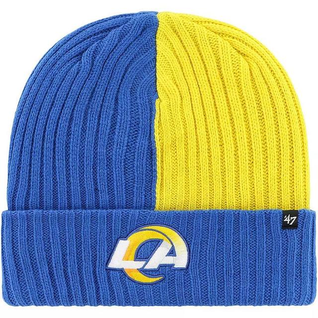 Mens 47 Royal Los Angeles Rams Fracture Cuffed Knit Hat Product Image