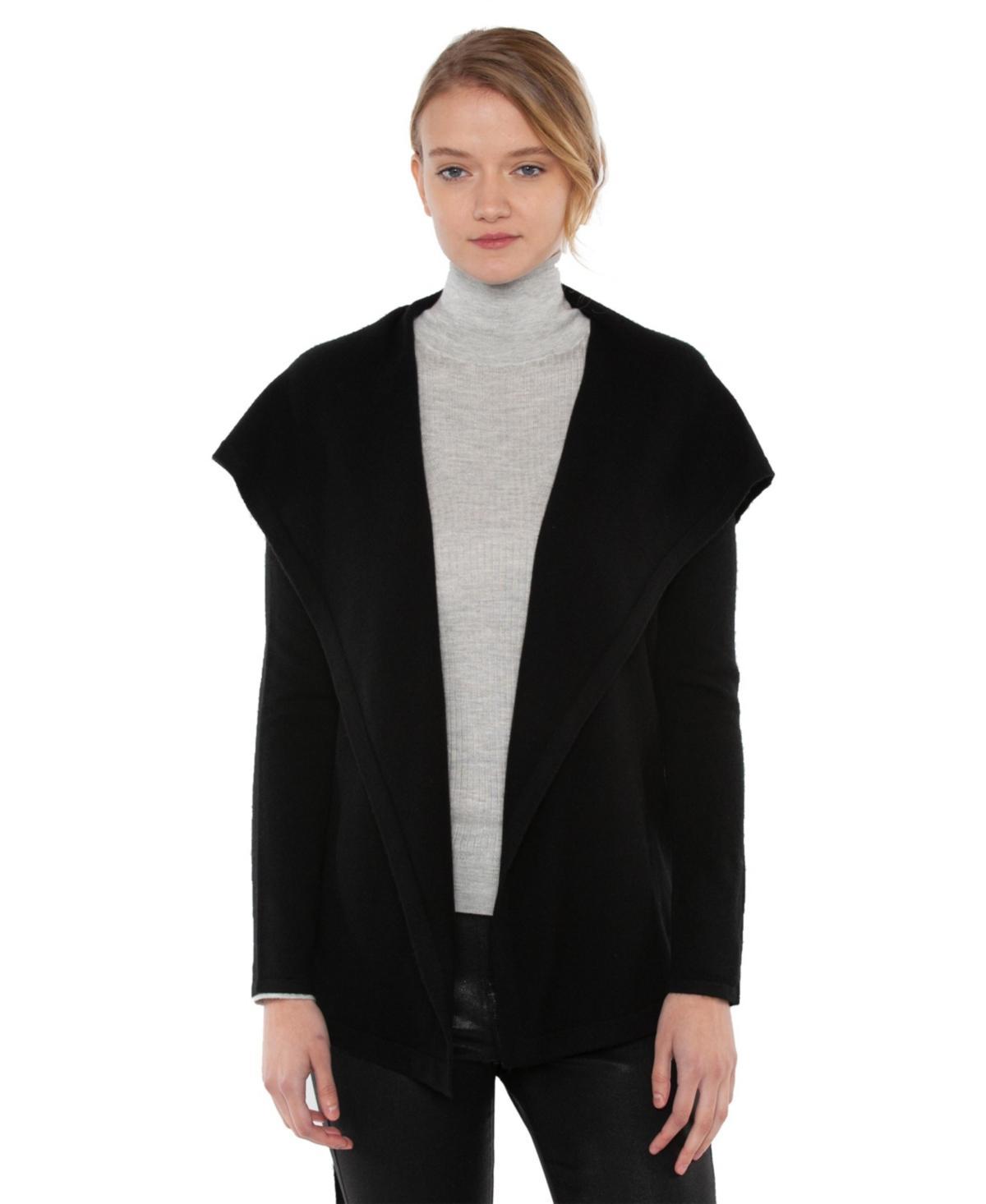 Jennie Liu Womens 100% Pure Cashmere Long Sleeve Belted Cardigan Sweater Product Image