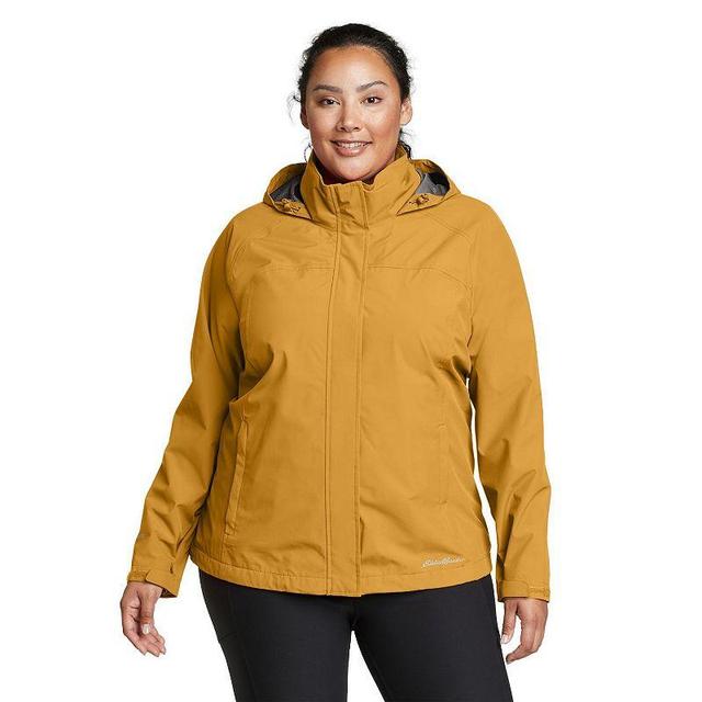 Plus Size Eddie Bauer Packable Rainfoil Jacket, Womens Med Beige Product Image