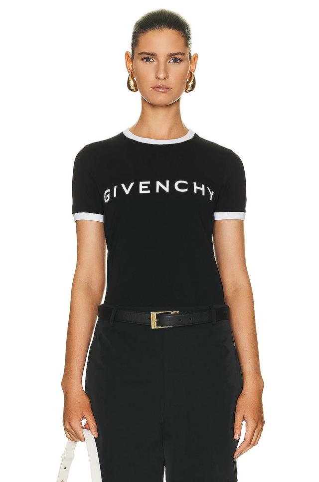 Givenchy Ringer T-shirt in Black Product Image