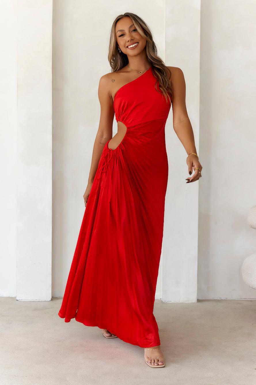 Season Of Weddings Maxi Dress Red Product Image