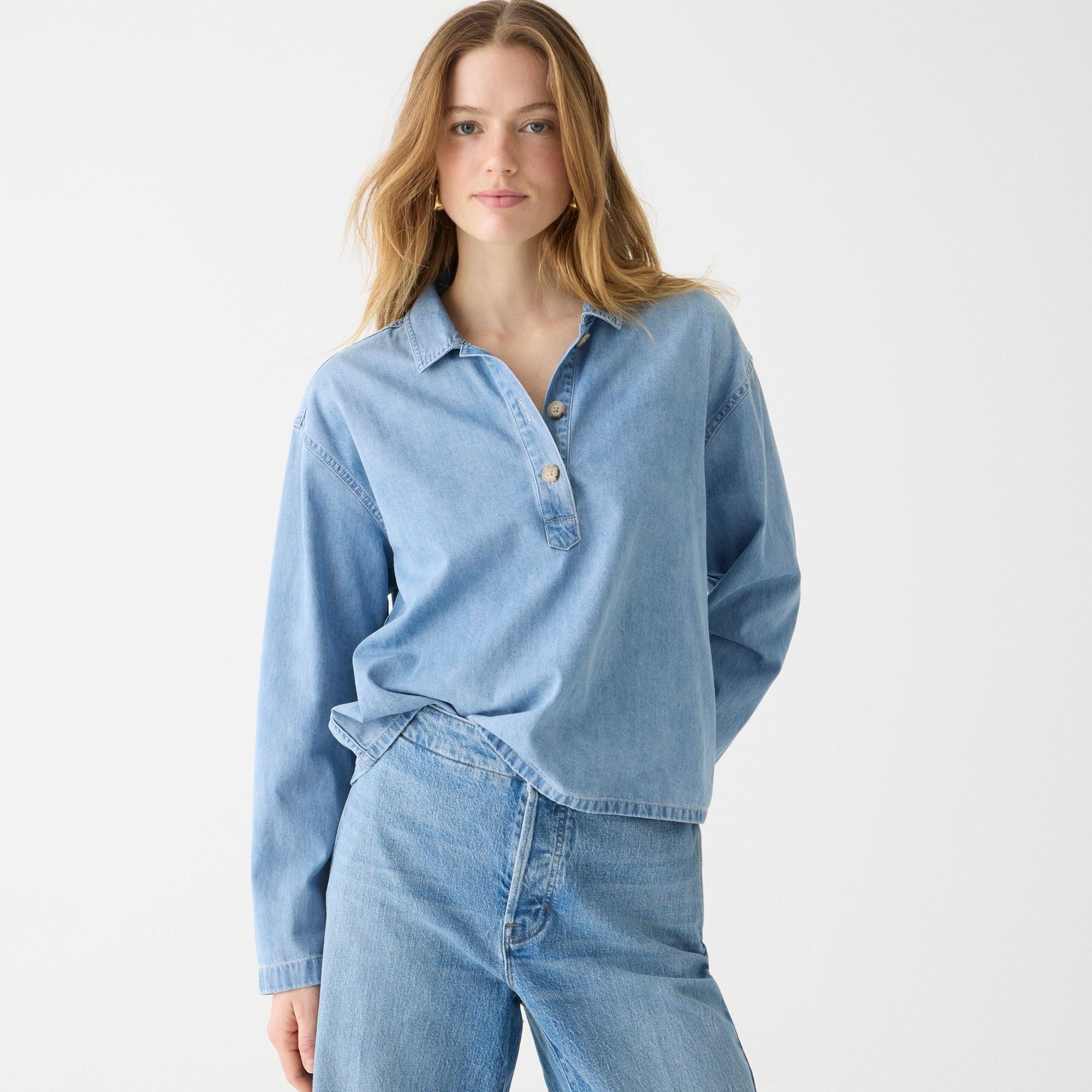 Chambray popover shirt Product Image