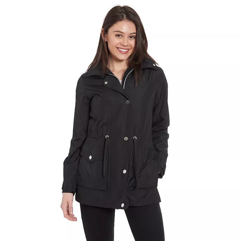 Womens Fleet Street Removable Hood Rain Parka- Product Image