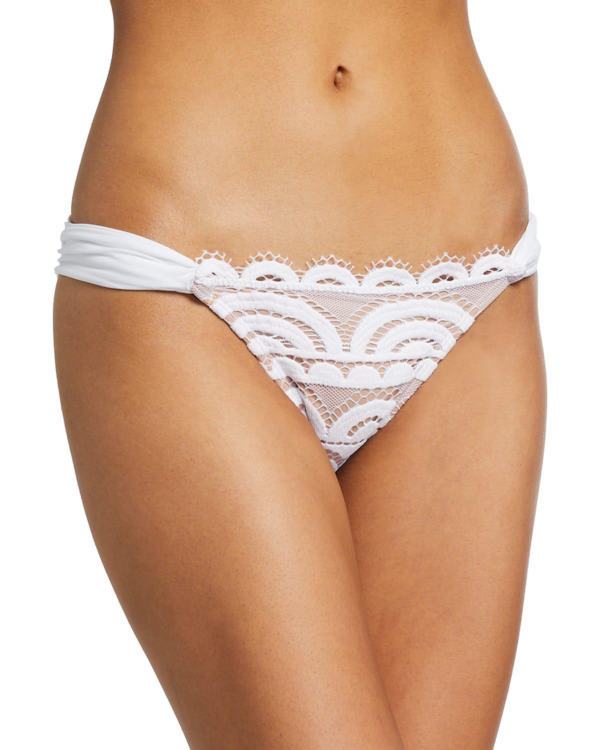 PQ SWIM Fanned Lace Bikini Bottoms Product Image