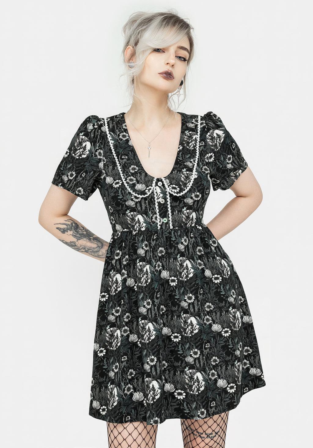 Nightbloom Collared Mini Dress Product Image