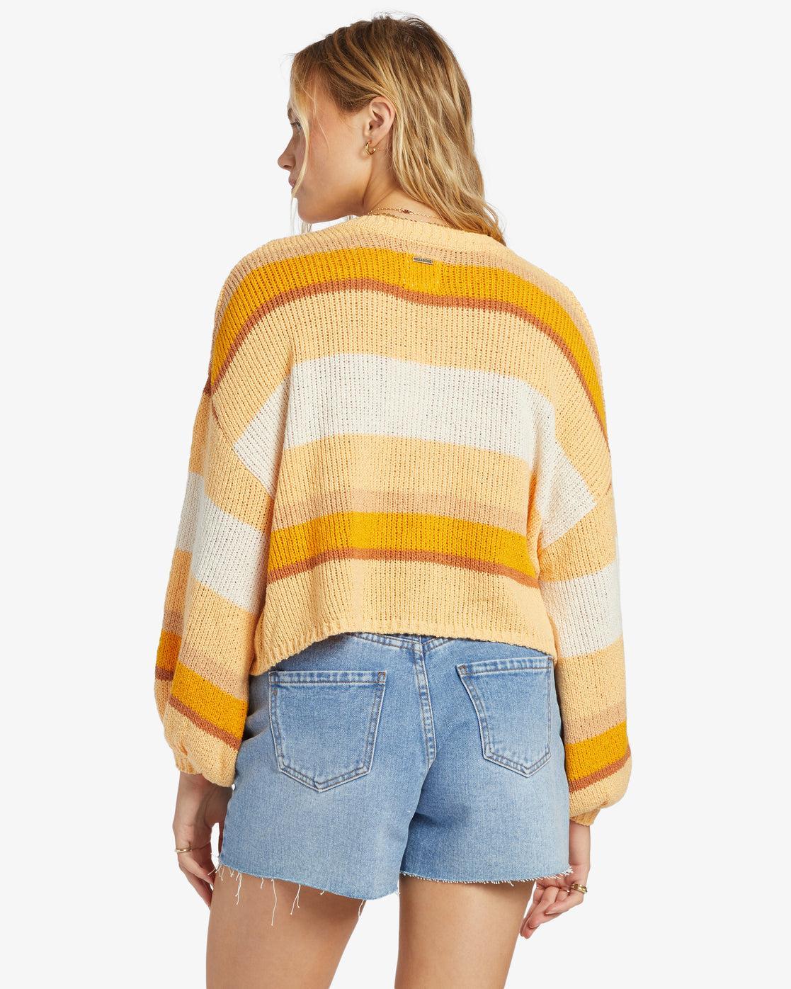 Sol Time Crew Neck Sweater - Citrus Glow Female Product Image