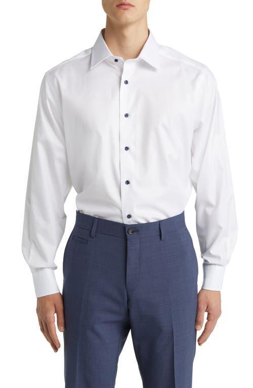 David Donahue Trim Fit Super Fine Twill Dress Shirt Product Image