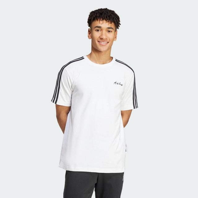 adidas Gallery Graphic Tee White 2XL Mens Product Image