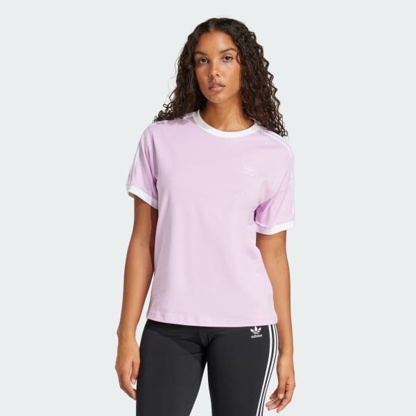 adidas 3-Stripes Tee Light Orchid XL Womens product image