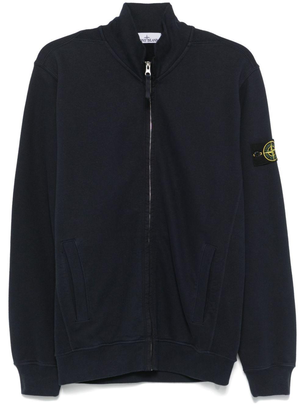 STONE ISLAND Compass-badge Sweater In Blue Product Image