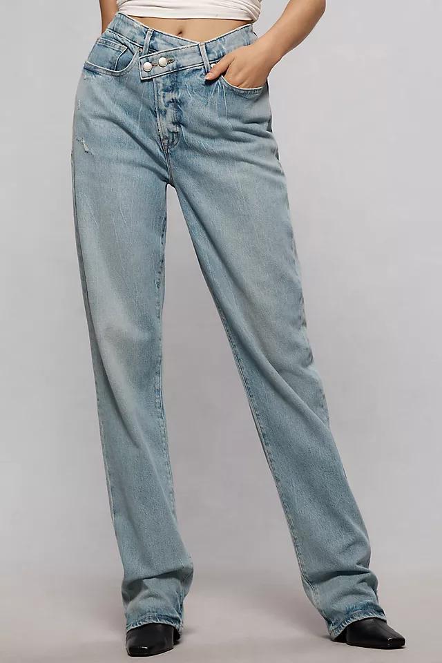 Good American Good Ease High-Rise Relaxed Wide-Leg Jeans Product Image