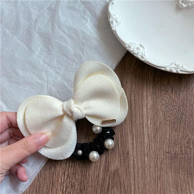 Bow Fabric Hair Tie Product Image