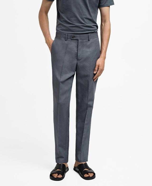 Mango Mens Pleats Detail Suit Pants Product Image