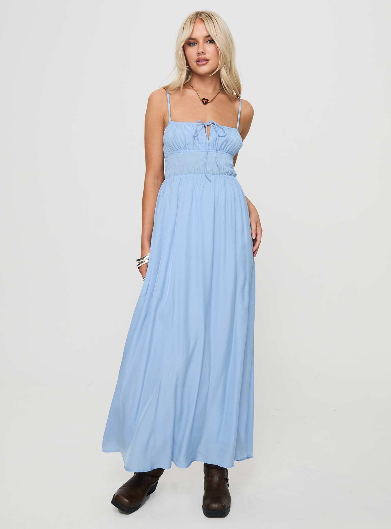 Jersie Maxi Dress Blue Product Image