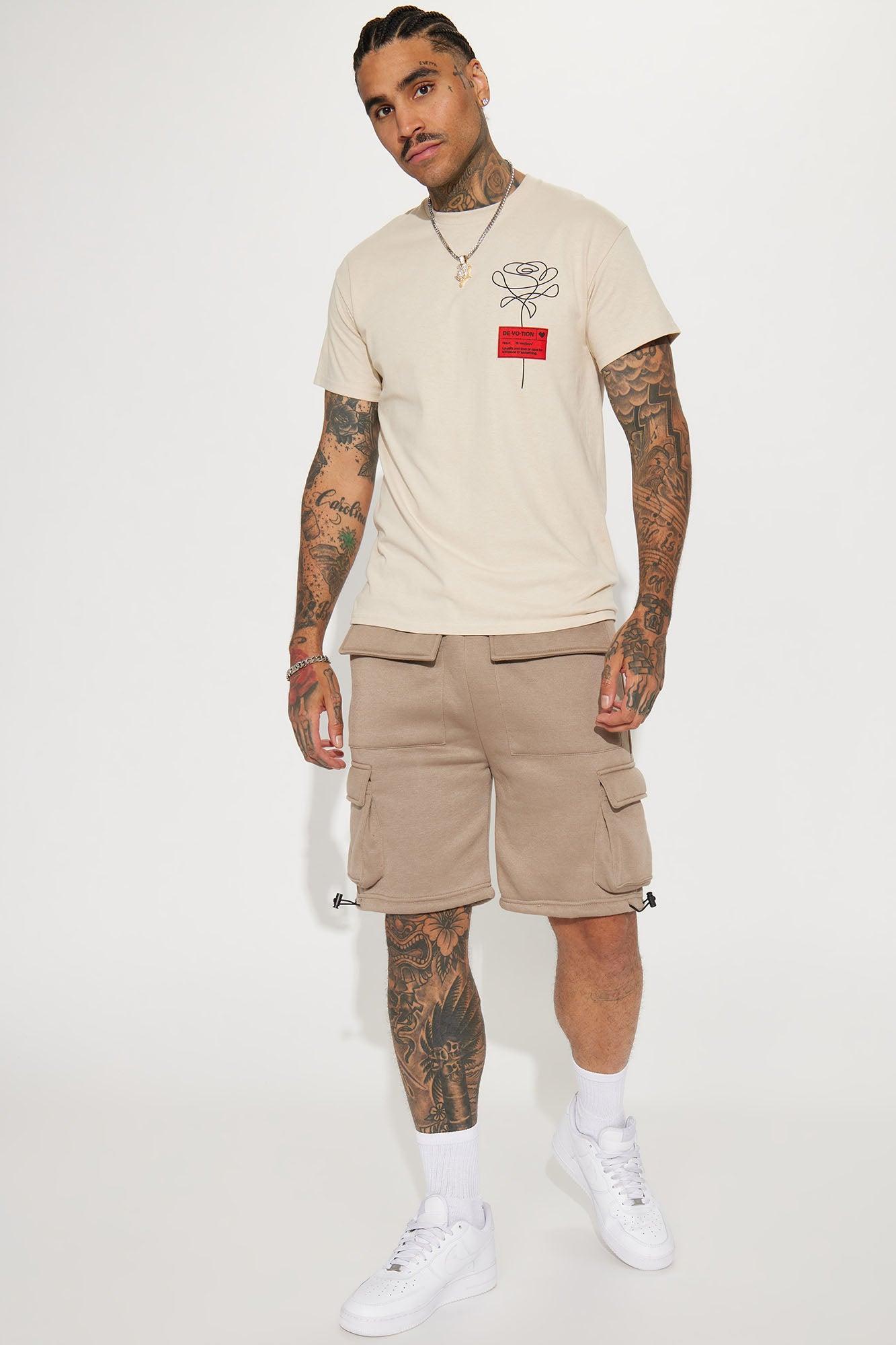 Loyalty Love And Care Short Sleeve Tee - Taupe Product Image