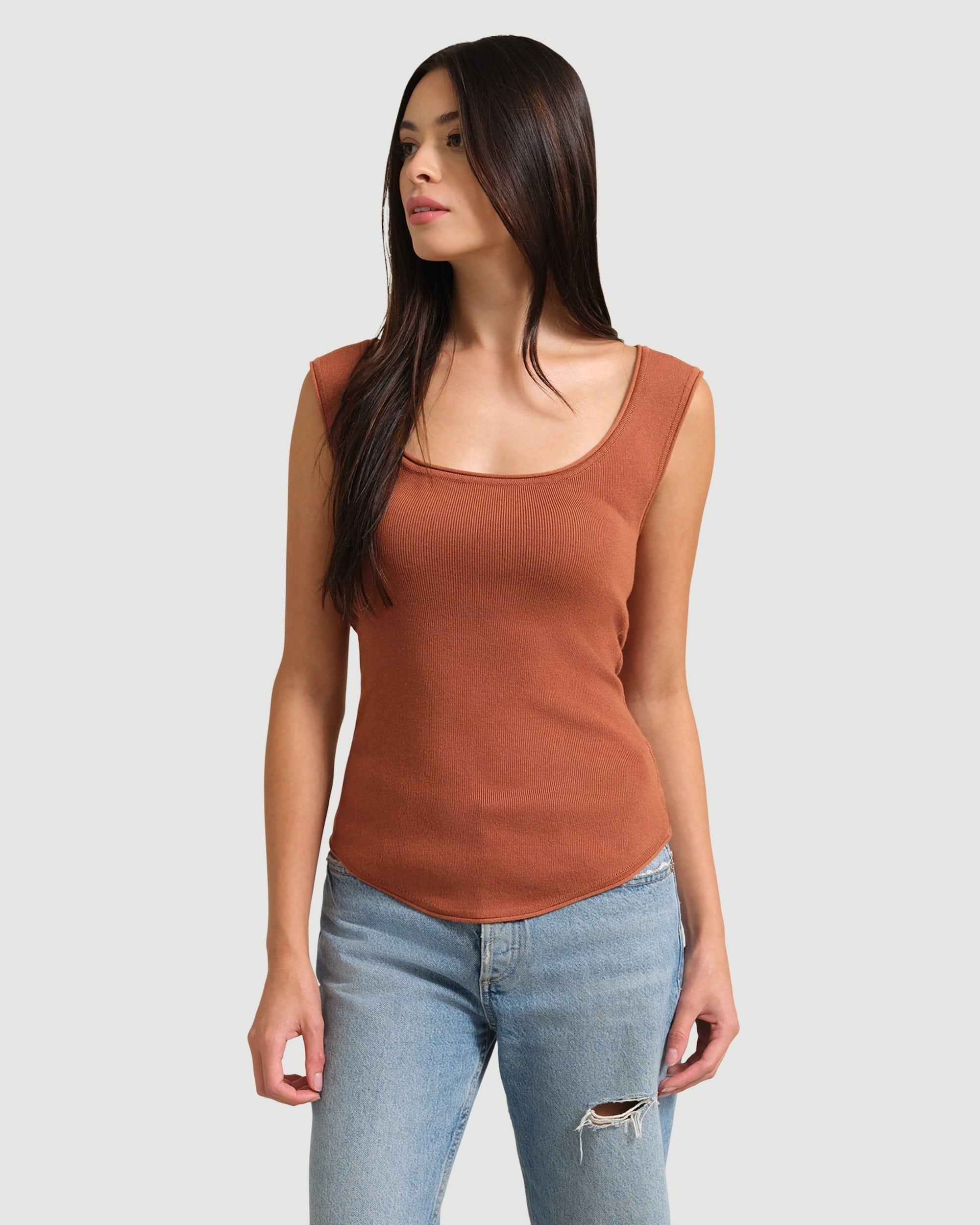 Alexis Keyhole-Back Sweater Tank Product Image