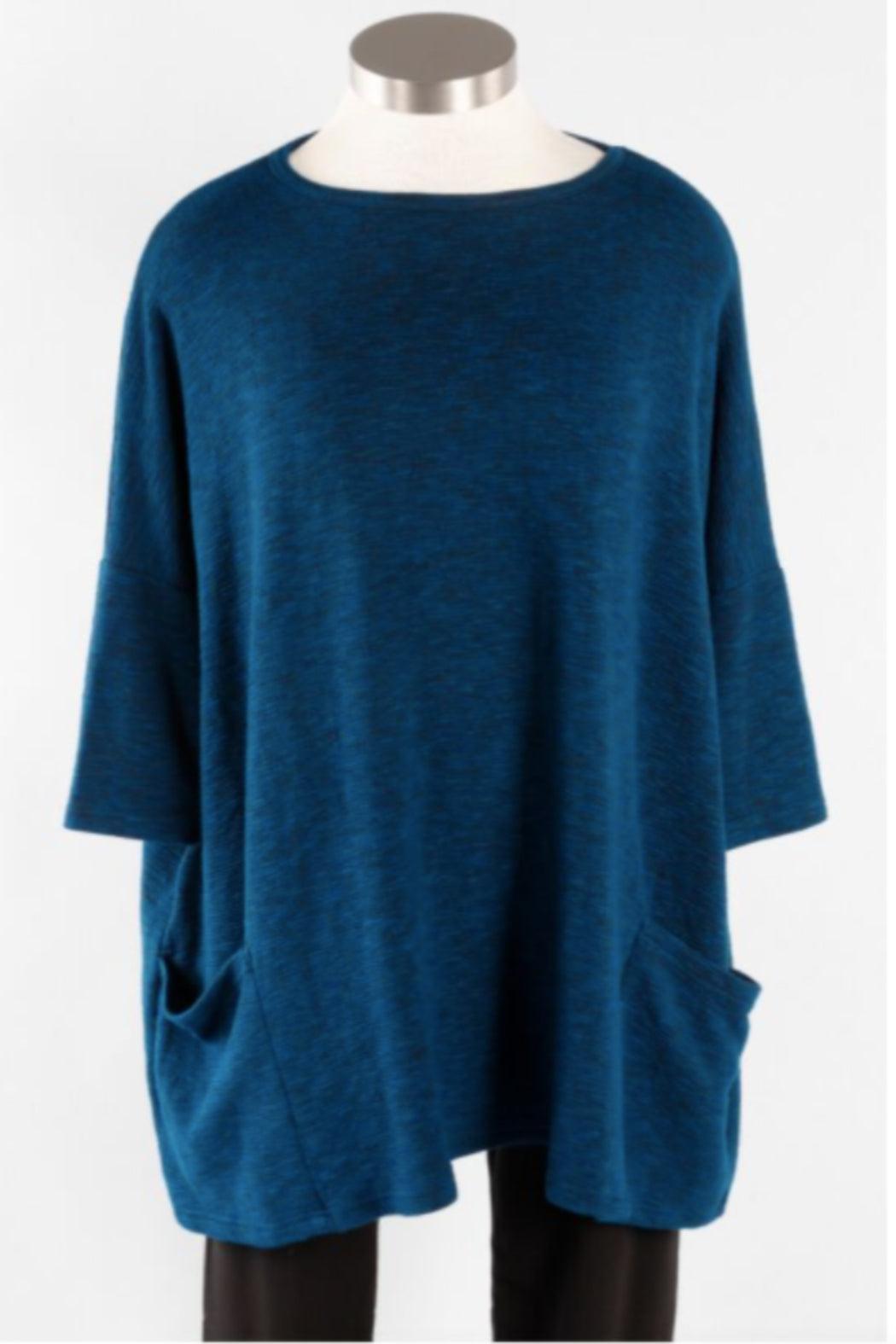 Pullover with Crimped Fabric Female Product Image