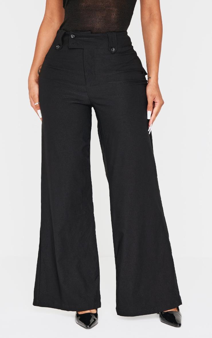 Shape Black Tailored Low Rise Flared Pants Product Image