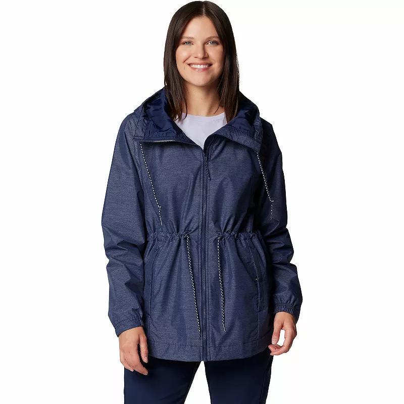 Womens Columbia Lillian Ridge II Rain Jacket Collegiate Blue Product Image