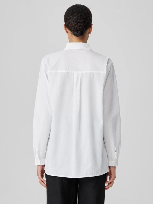 Washed Organic Cotton Poplin Classic Collar Shirt Product Image