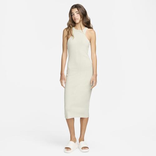 Womens Nike Sportswear Chill Rib Slim Sleeveless Midi Dress Product Image