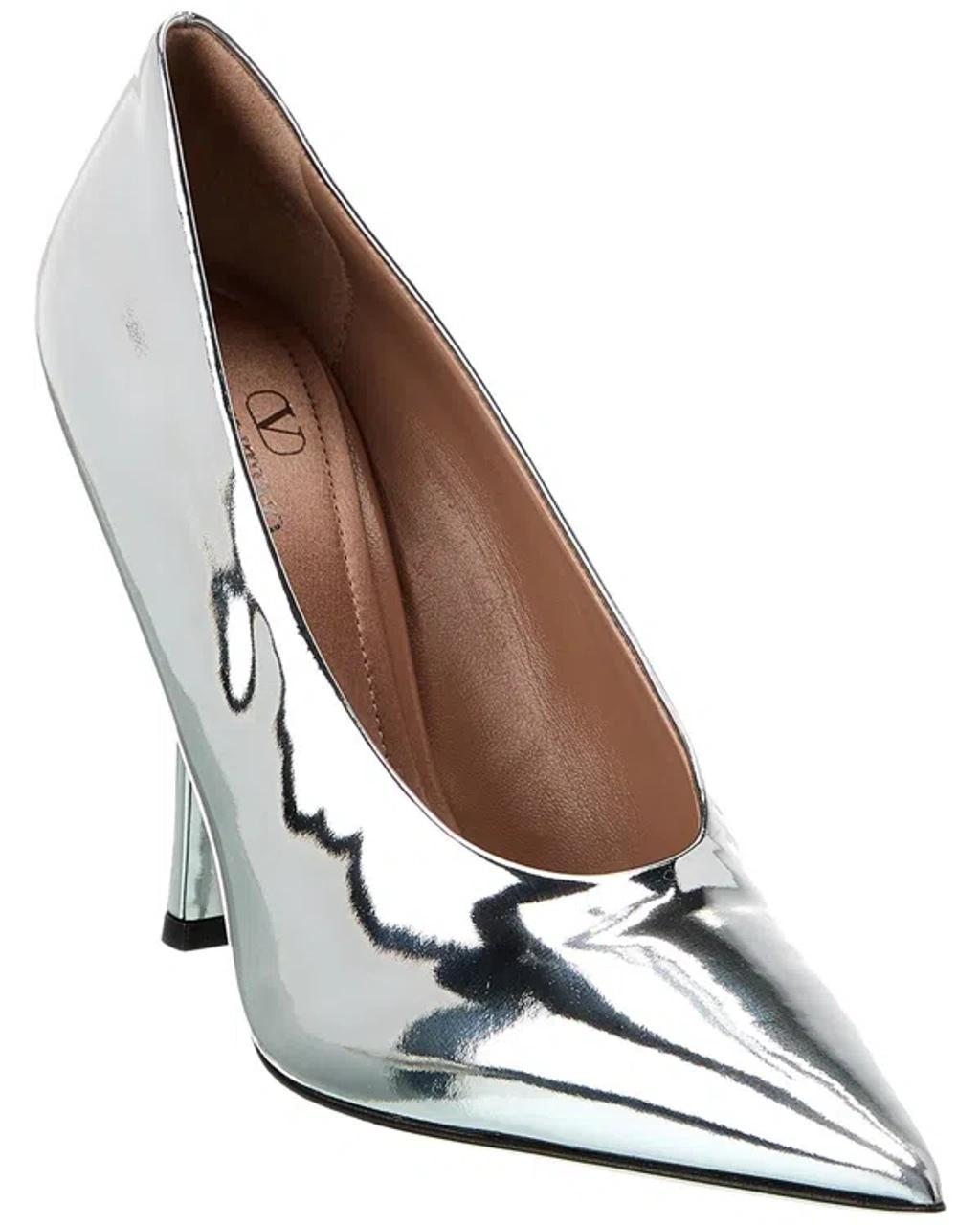 110 Leather Pump In Silver product image