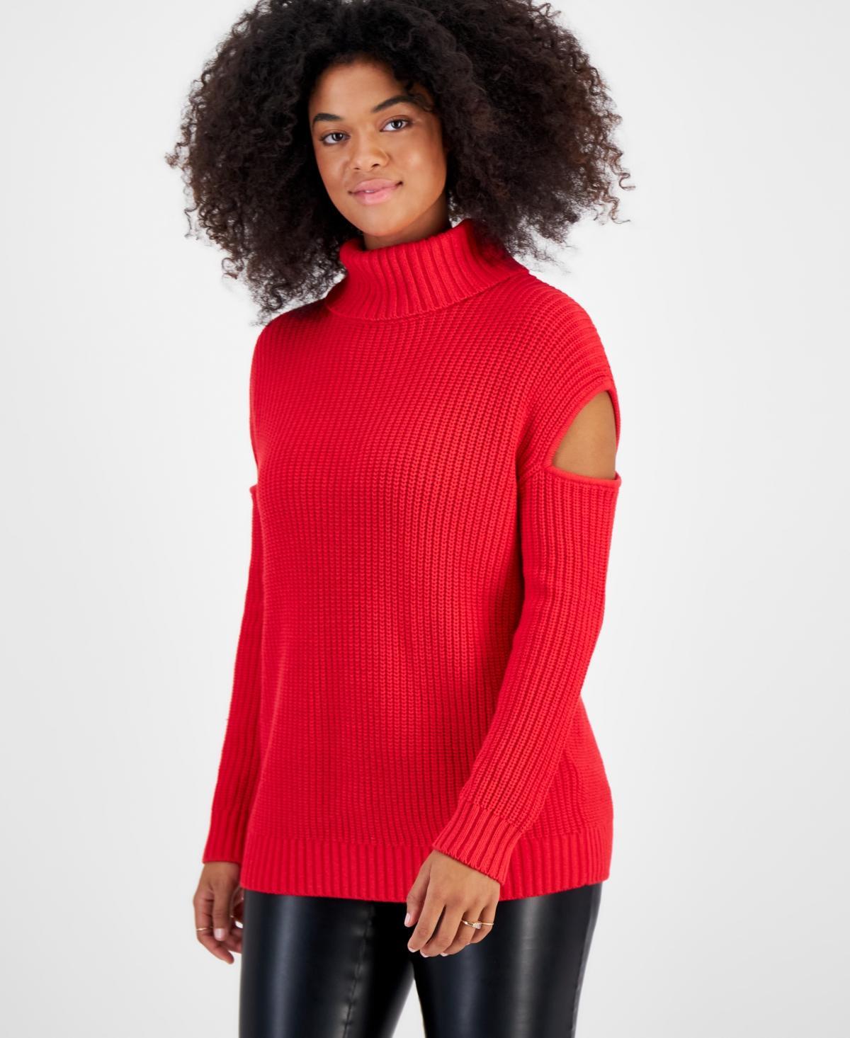 Bar Iii Womens Turtleneck Cutout Sweater, Created for Macys product image