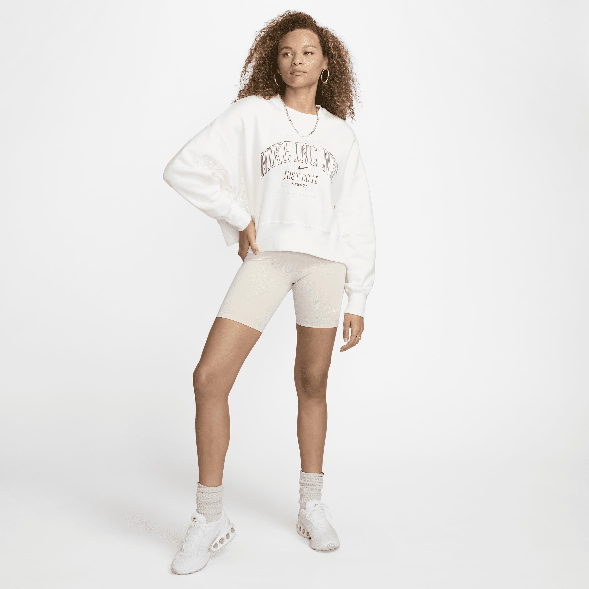 Womens Nike Sportswear Phoenix Fleece Over-Oversized Crew-Neck Graphic Sweatshirt Product Image