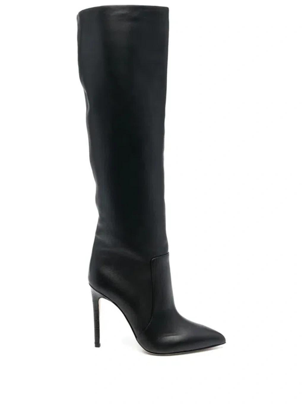 110mm Knee-high Stiletto Boots In Black product image