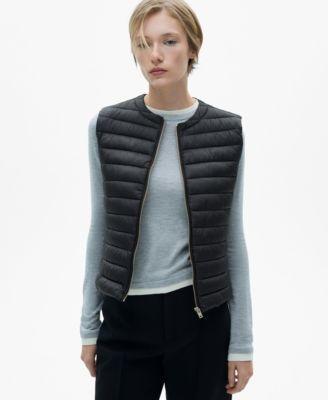 Mango Womens Quilted Vest Jacket Product Image