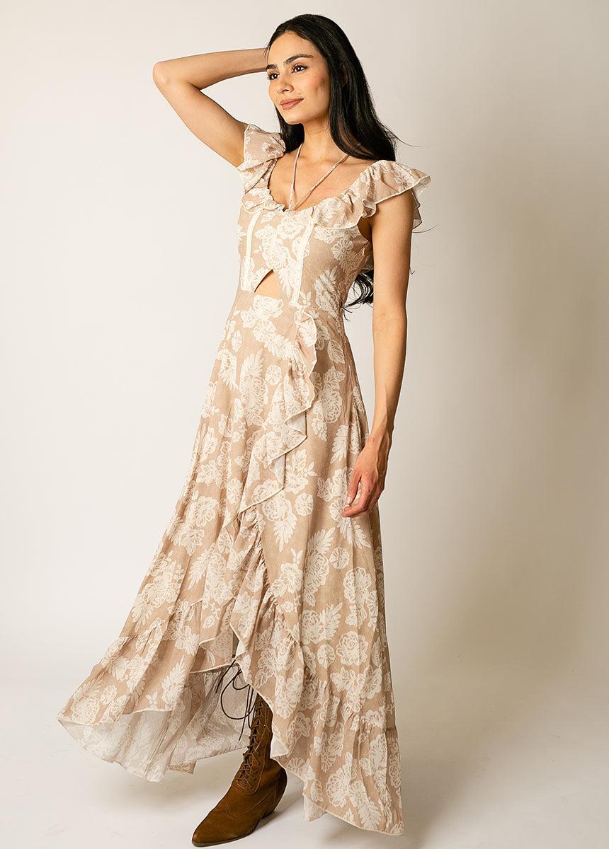 Netta Dress in Lacey Floral Product Image