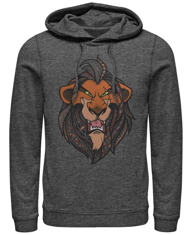 Mens Disneys The Lion King Scar Hoodie Grey Heather Product Image