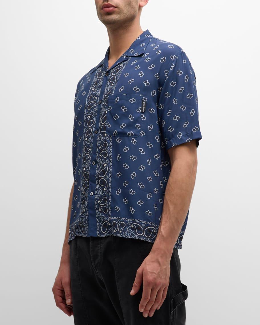 Mens Paisley Bowling Shirt Product Image