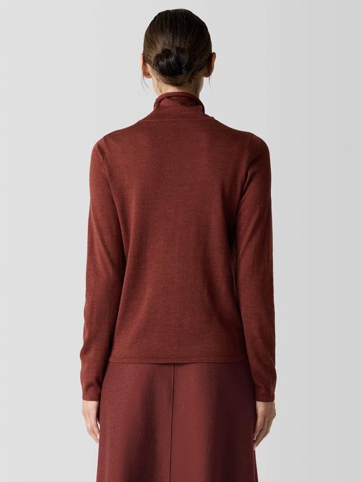 Fine Merino Turtleneck Top in Regenerative Wool Product Image