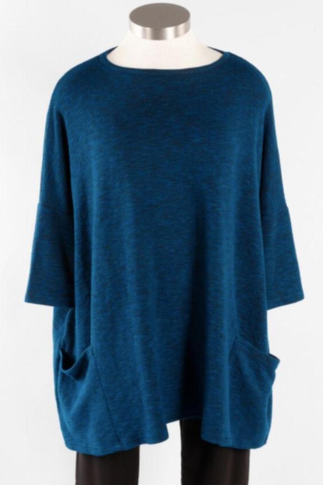 Pullover with Crimped Fabric Female Product Image