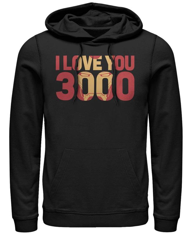 Marvel Mens Avengers Endgame I Love You 3000 Iron Man, Pullover Hoodie Product Image