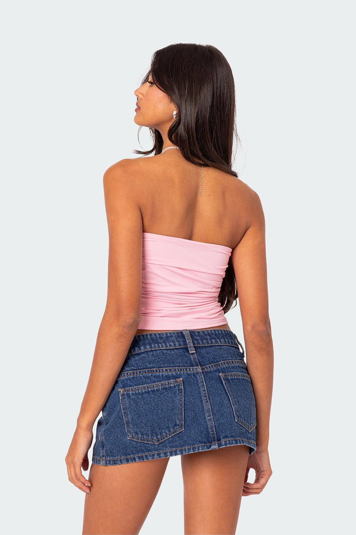 Isabella Ruched Tube Top Product Image