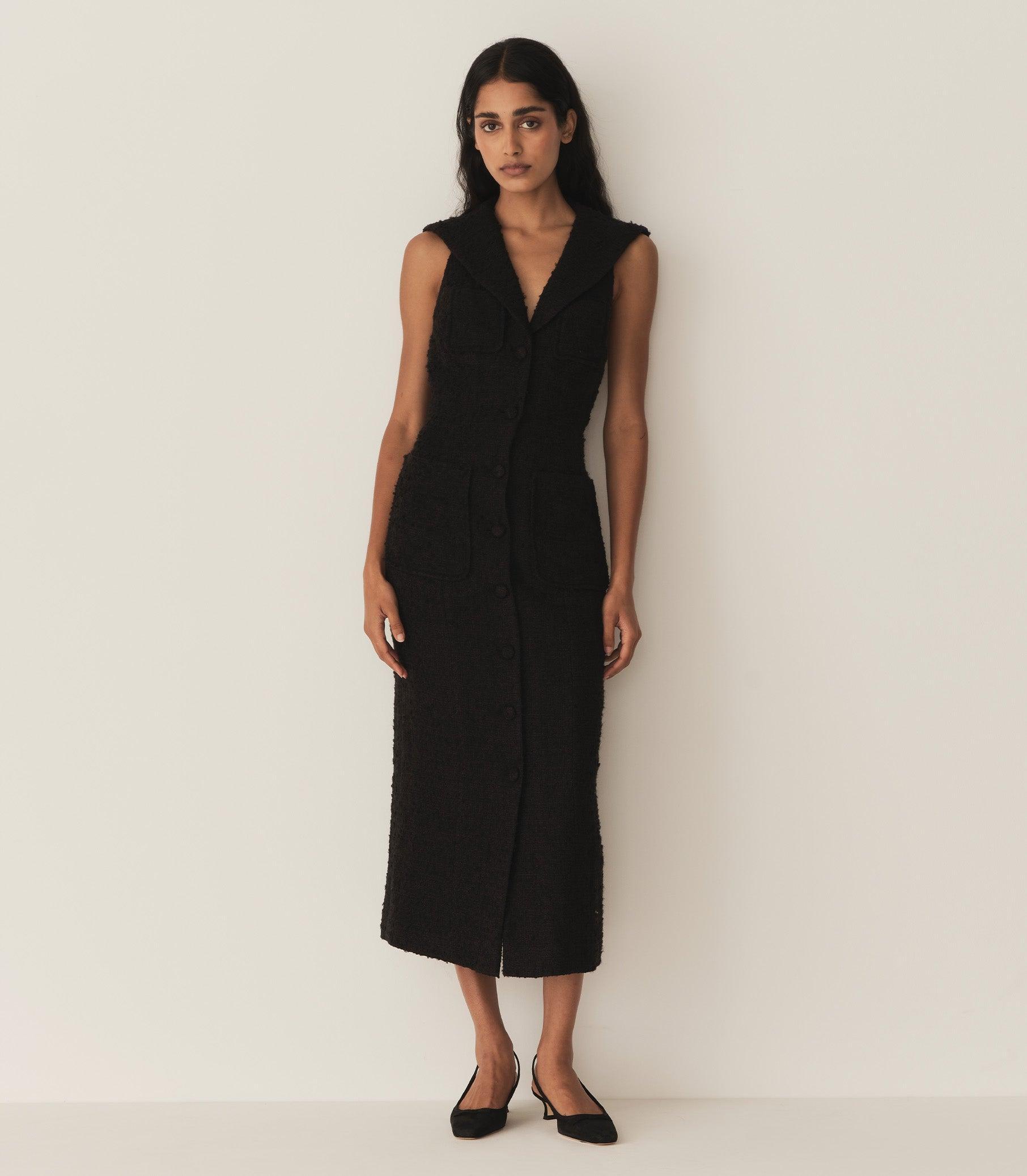 ALEXANDRIA DRESS -- BLACK Product Image