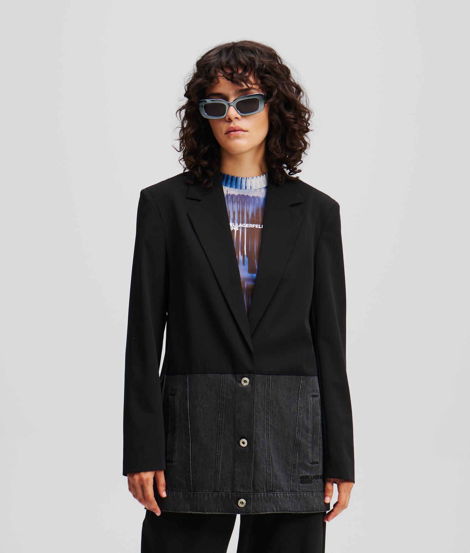 MIXED-MATERIAL BLAZER product image