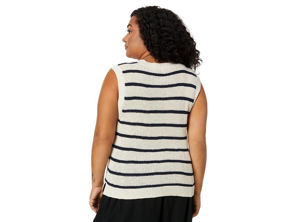 Faherty Miramar Linen Muscle Tank (Montauk Stripe) Women's Clothing Product Image