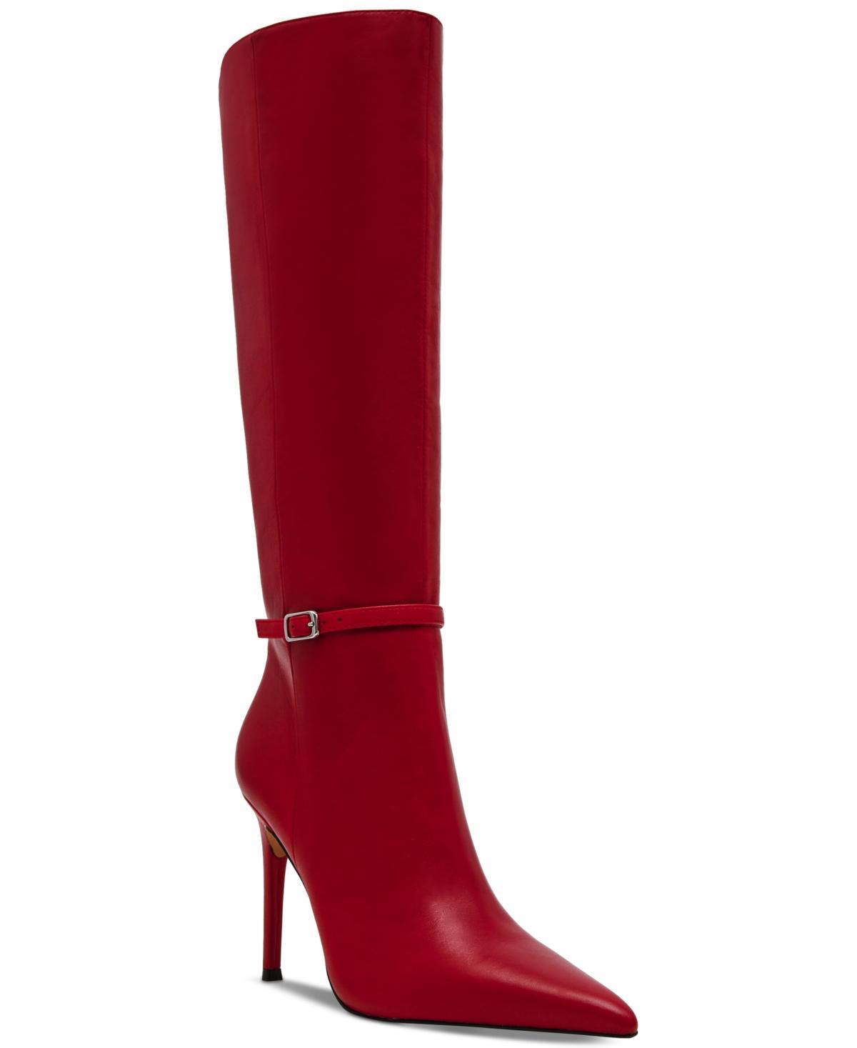 Steve Madden Womens Voca Wide-Calf Stiletto Tall Dress Boots Product Image