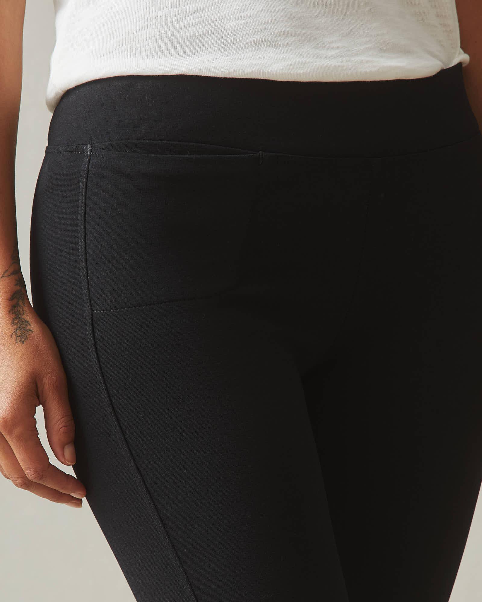 Ponte Slim Pant - Super Black Female Product Image