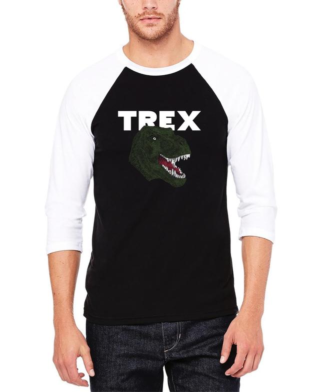 Mens Raglan Baseball Word Art T-Rex Head T-shirt Product Image