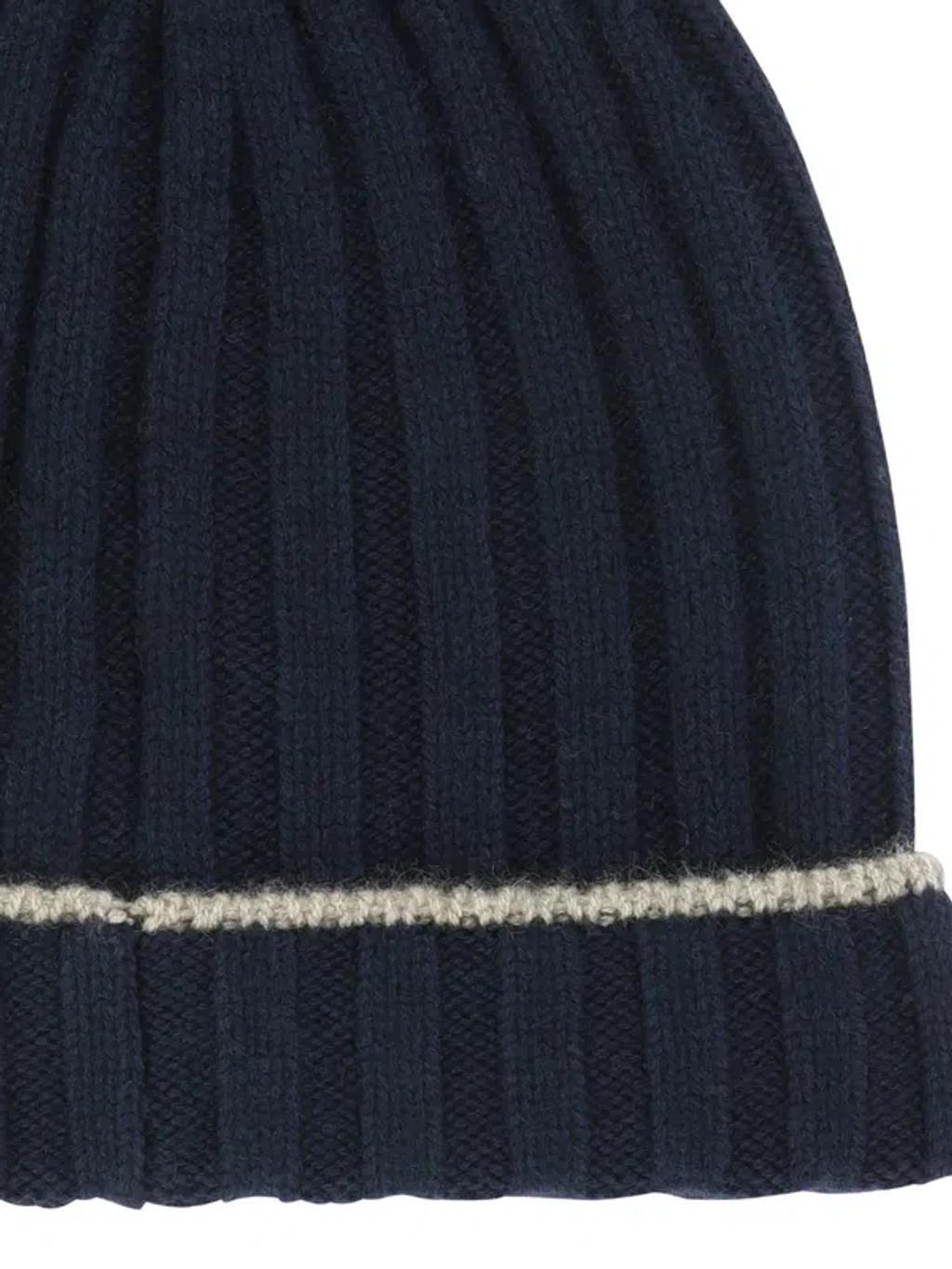 BRUNELLO CUCINELLI Ribbed Cashmere Knit Beanie Product Image