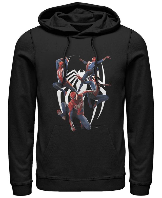 Mens Marvels Spider-Man Game Action Poses Hoodie Product Image